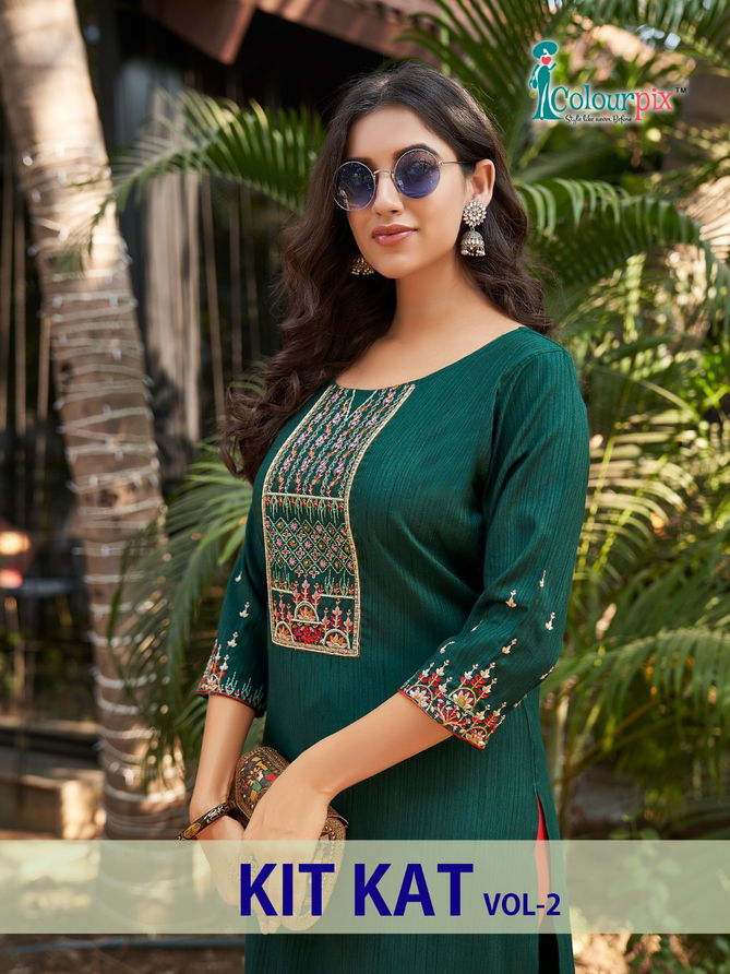 Colourpix Kit Kat 2 Fancy Ethnic Wear Wholesale Designer Kurtis